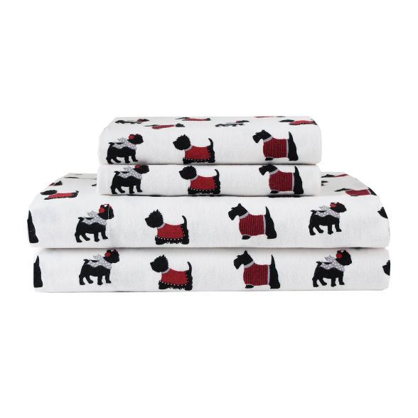 Printed Pattern Cotton Flannel Sheet Set - Elite Home Products | Target