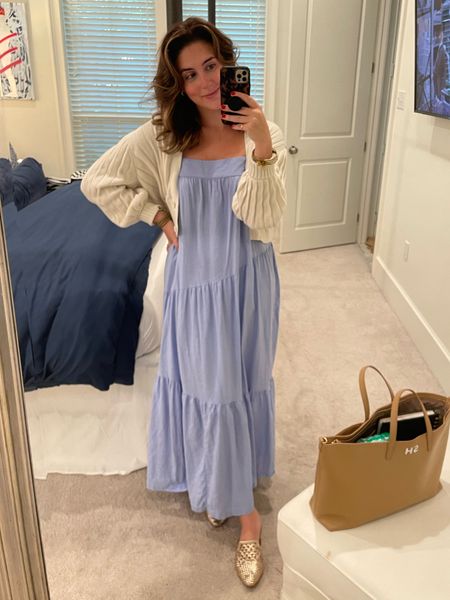 One of my go to summer dresses! Nothing like a free flowing sundress to keep cool 💙 Would make a perfect 4th of July outfit 🇺🇸they no longer have the dress pictured but I linked some similar styles! 

#LTKunder100 #LTKSeasonal #LTKstyletip