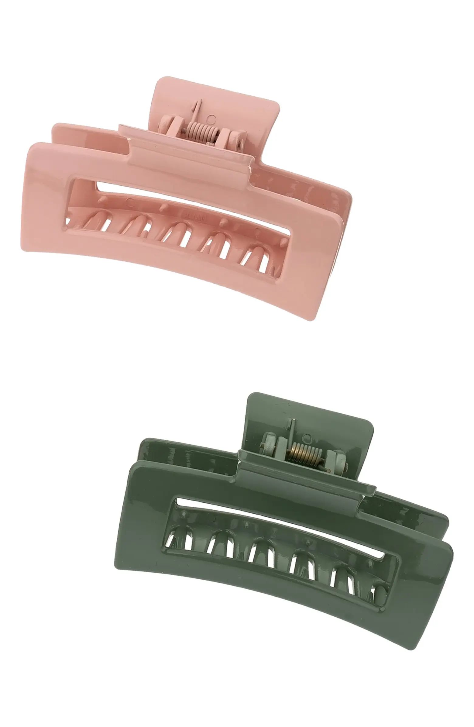 Ettika 2-Pack Assorted Modern Rectangle Claw Clips | Nordstrom | Nordstrom