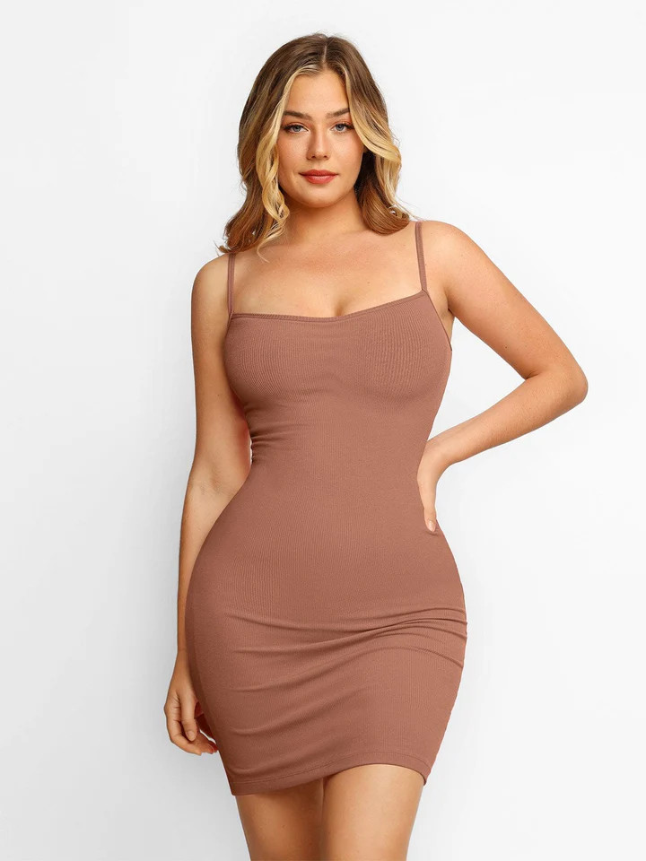 Built-In Shapewear Slip Mini Lounge Dress | Popilush | Popilush