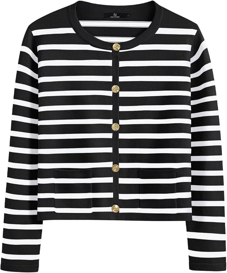 LILLUSORY Women Cardigan Sweaters Fall Outfit Clothes Fashion Jackets Trendy 2026 Casual Long Sle... | Amazon (US)