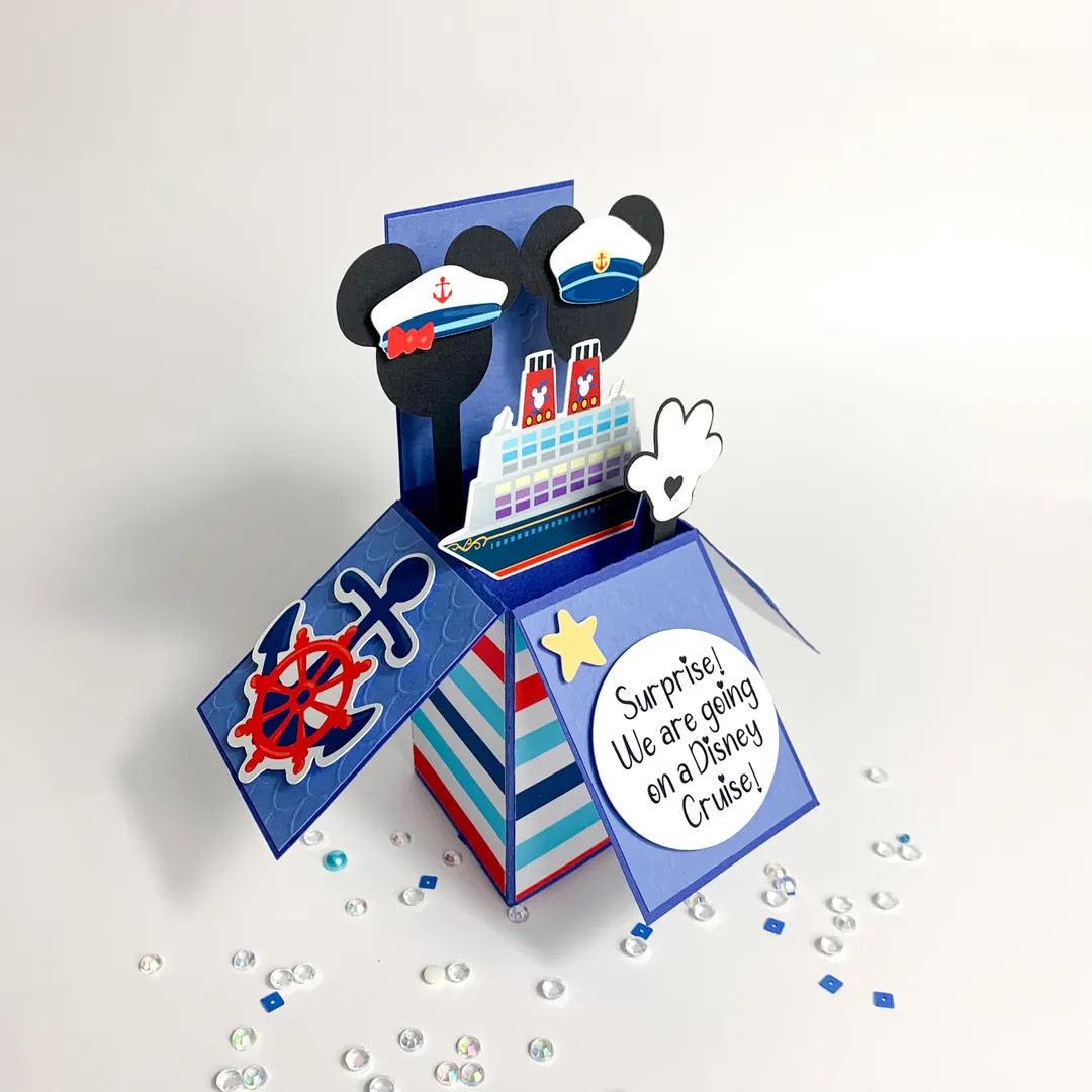 Disney Cruise Surprise Card, Cruise Reveal Gift, Vacation Announcement, Nautical Adventure Reveal... | Etsy (US)