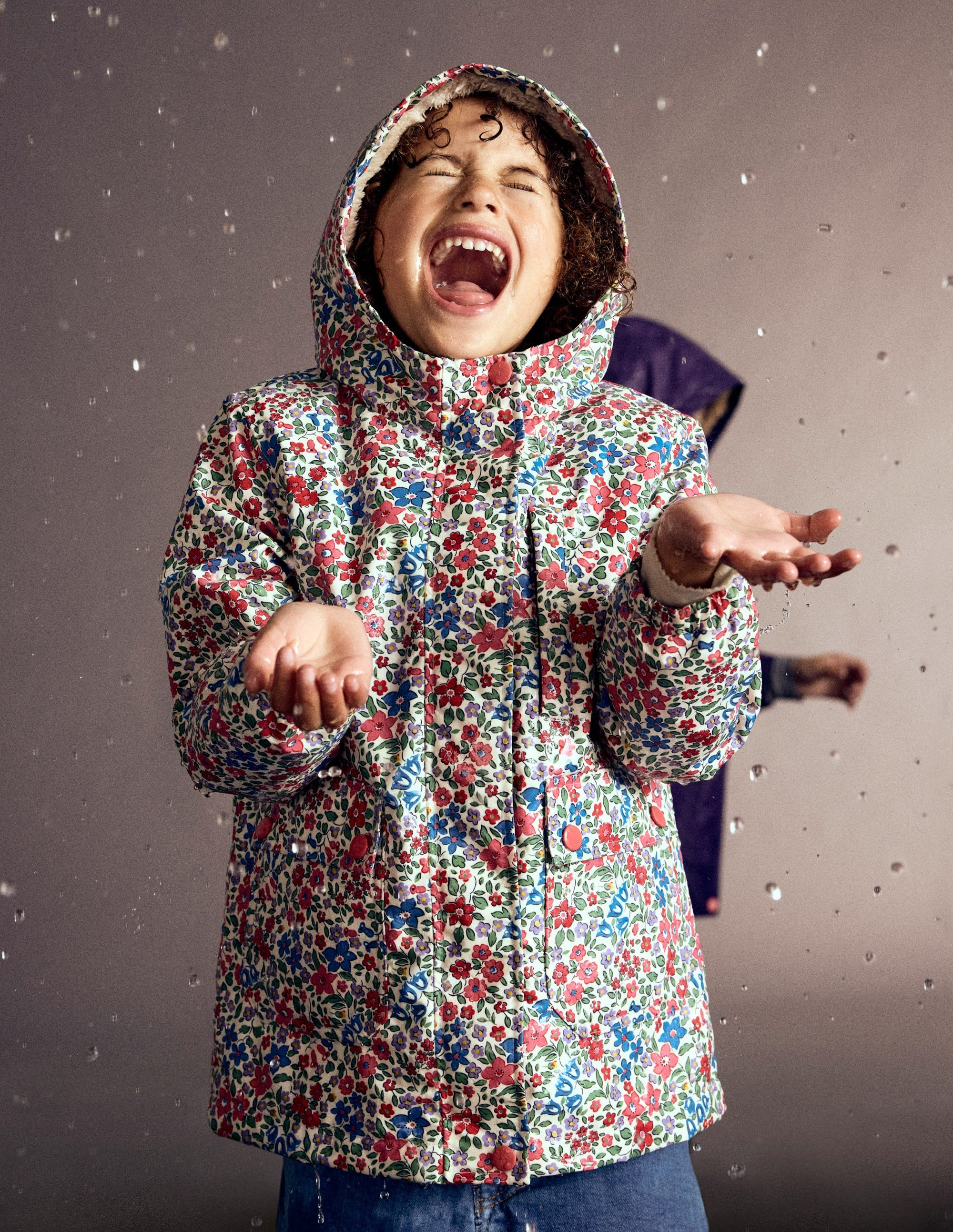 4-in-1 Waterproof Coat-Rapture Rose Flowerbed | Boden (US)
