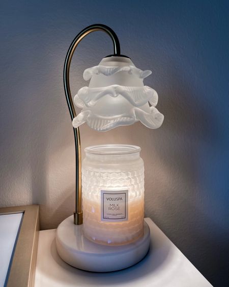 🥛🌹🕯️🤍✨

one of my favorite, new home decor pieces 🫶🏻

this gorgeous candle warmer is a great way to enjoy candles without having to light them or worry about open flames.🕯️ my moms got this for me for my birthday this year & I’ve been using it a ton since our move! 

#bowtifulabode decor details

#LTKhome #LTKunder100
