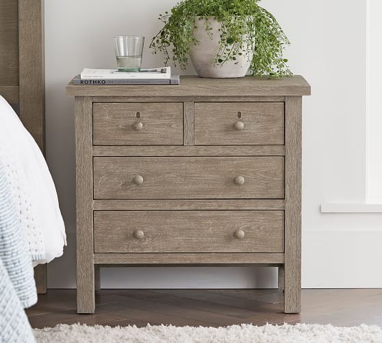 Farmhouse 4-Drawer Nightstand (28.5") | Pottery Barn (US)