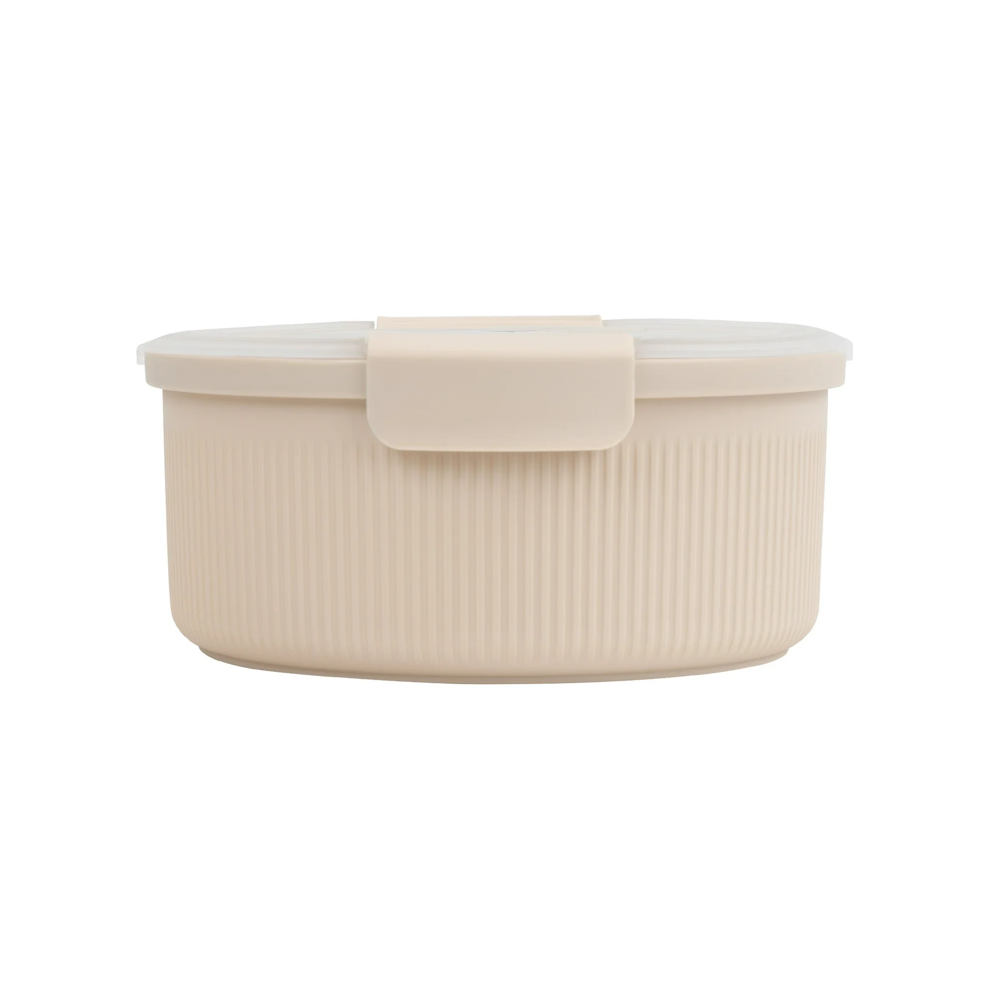 Mainstays Food Storage Container, Round, Beige, 47oz Capacity | Walmart (US)