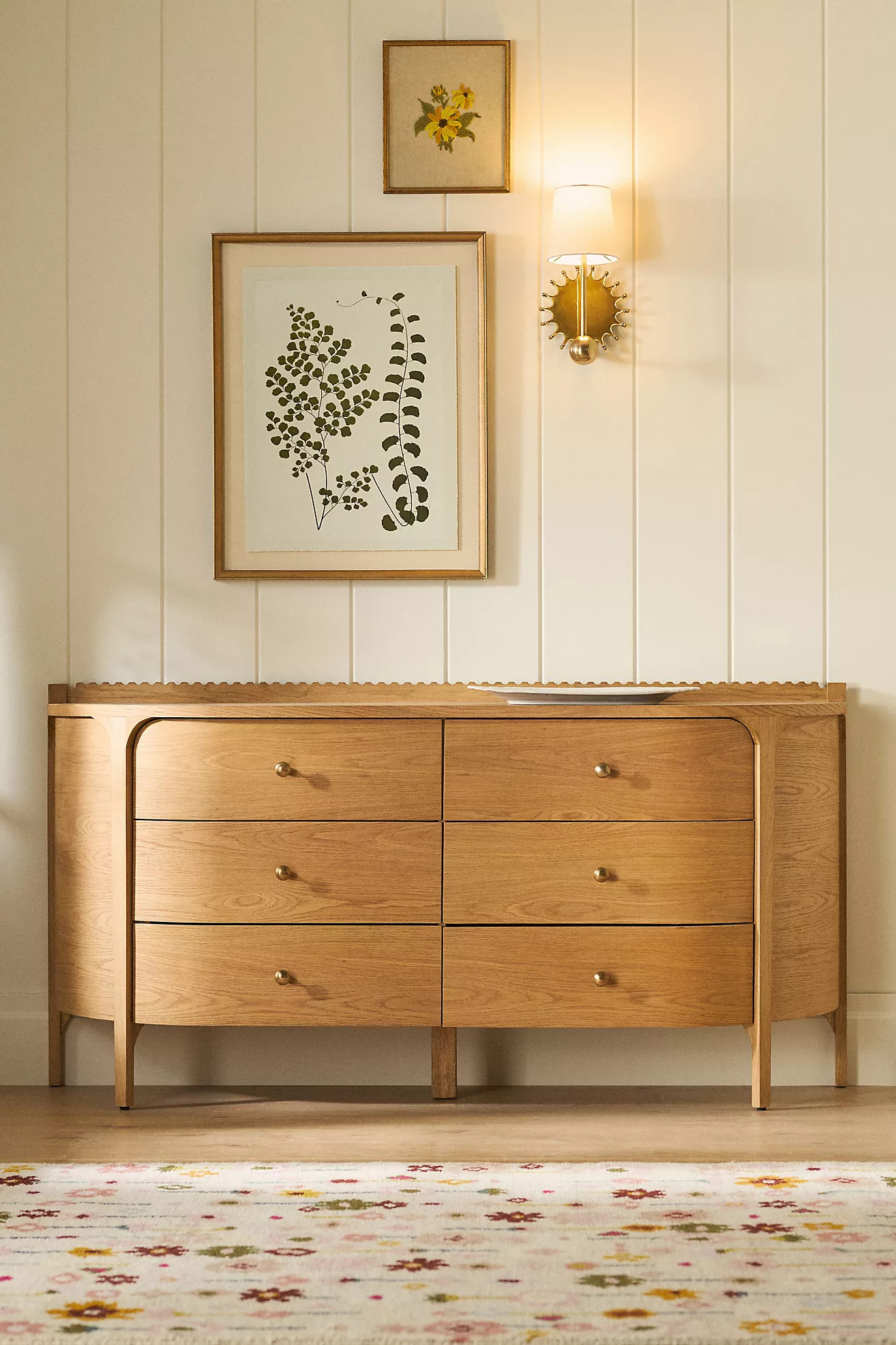 Aria Six-Drawer Wood Dresser | Anthropologie (US)