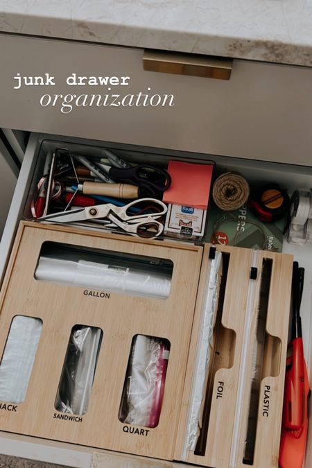 Junk drawer organization ziplock bags bag organization kitchen organization organize organizer home decor kitchen decor 

#LTKhome #LTKSeasonal #LTKunder50
