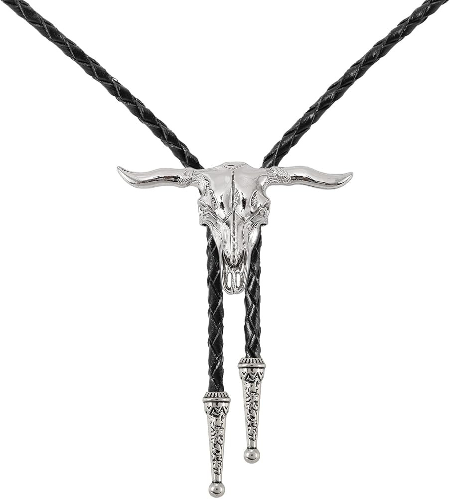SANSTHS Bolo Tie for Men Cowboy Tie Native American Retro Western Necklace Cowboy Cowgirl Accesso... | Amazon (US)