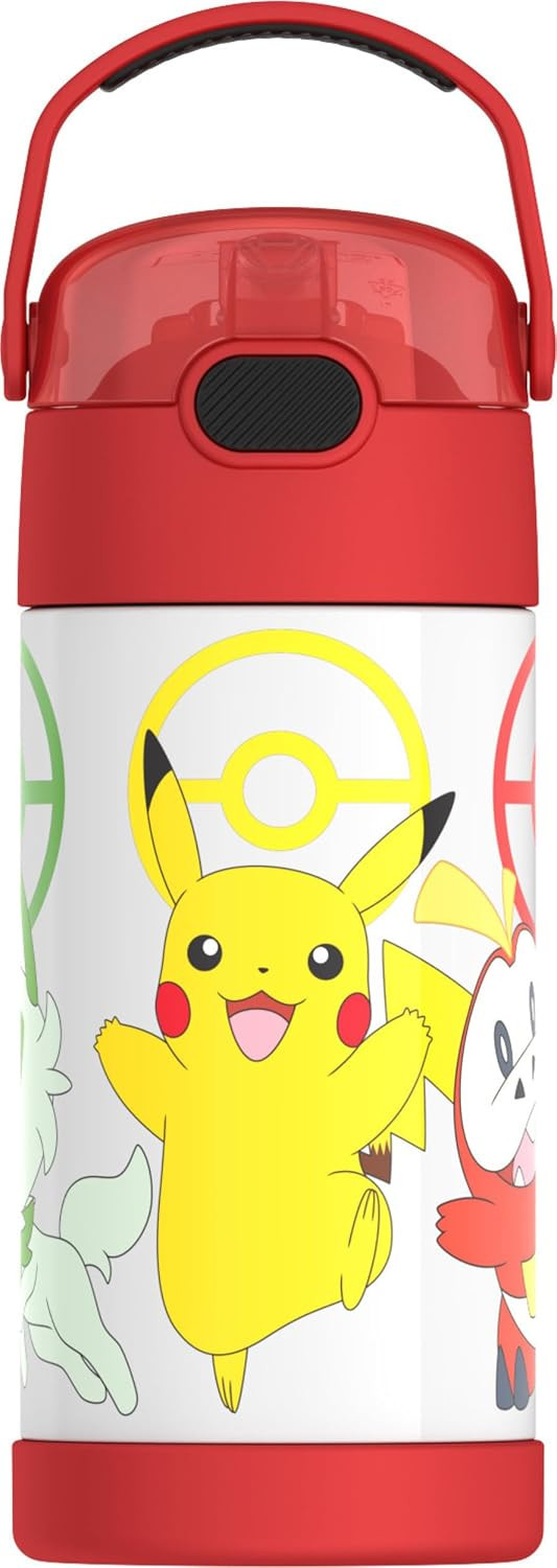THERMOS FUNTAINER Water Bottle with Straw, 12oz, Pokémon | Amazon (US)