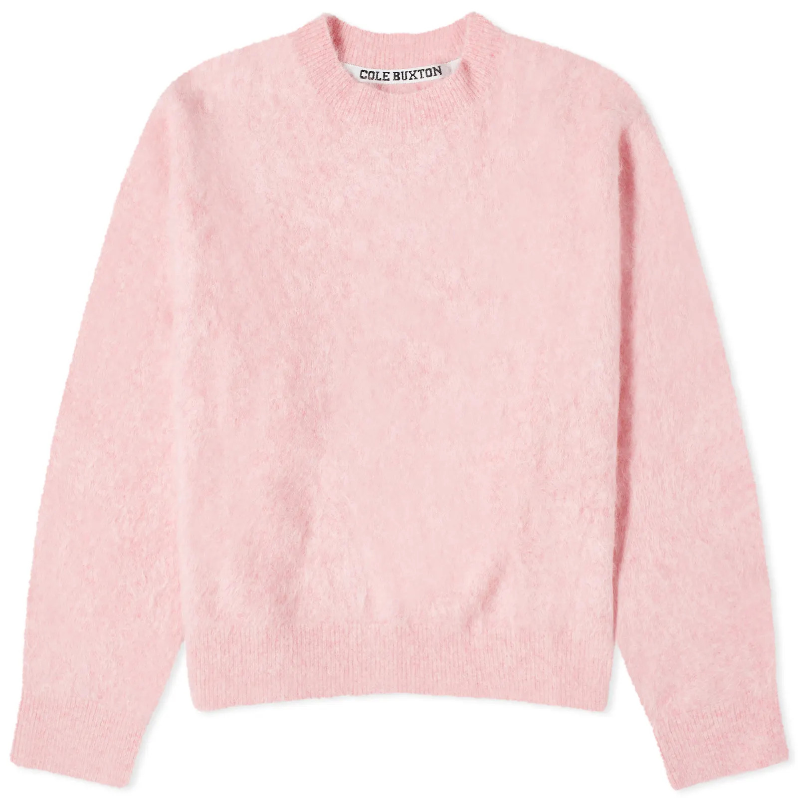 Cole Buxton Alpaca Crew Knit Sweat Pink | END. | End Clothing (UK & IE)
