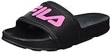 Fila Unisex Sleek Slide Walking Shoe, Black/Knockout Pink, 7 Medium US Big Kid | Amazon (US)