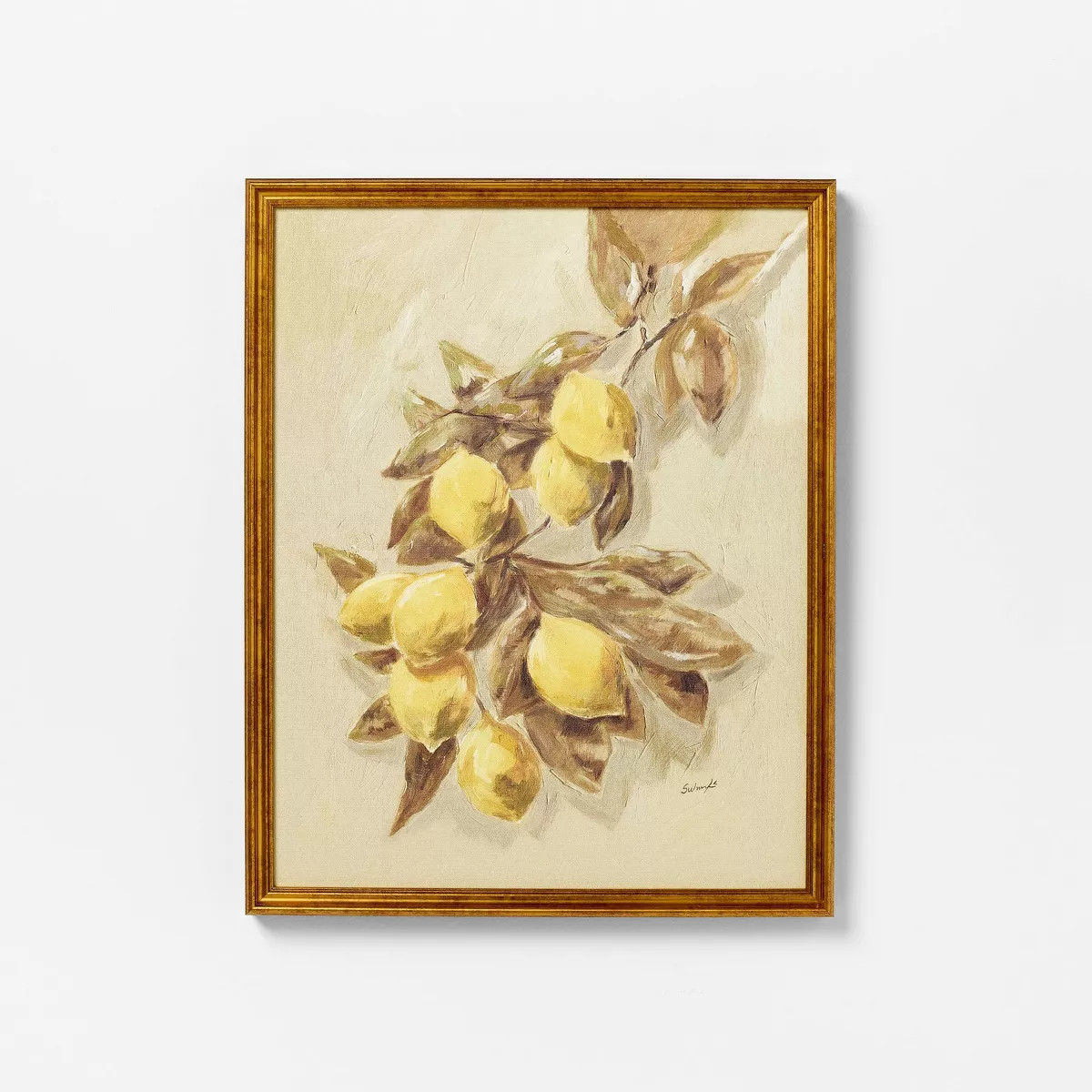 16"x20" Lemons Vintage Framed Wall Art - Threshold™ designed with Studio McGee | Target