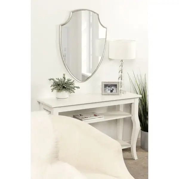 Kate and Laurel Caskill Framed Shield Wall Mirror - 24x32 - Gold | Bed Bath & Beyond