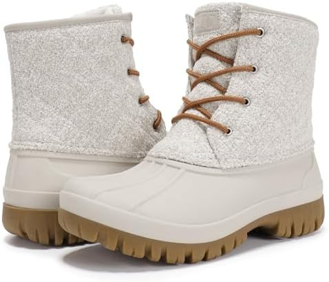 STQ Duck Boots for Women Waterproof Winter Boots Quilted Snow Boots | Amazon (US)