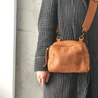 Brown Leather Purse, Messenger Bag, Small Crossbody Women Bag | Etsy (US)