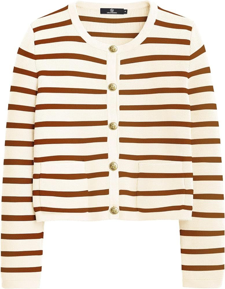 Women’s Striped Cardigan Sweater | Amazon (US)
