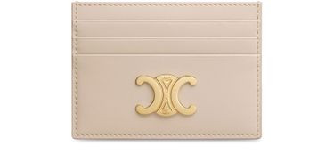 Triomphe card holder in shiny calfskin | 24S US