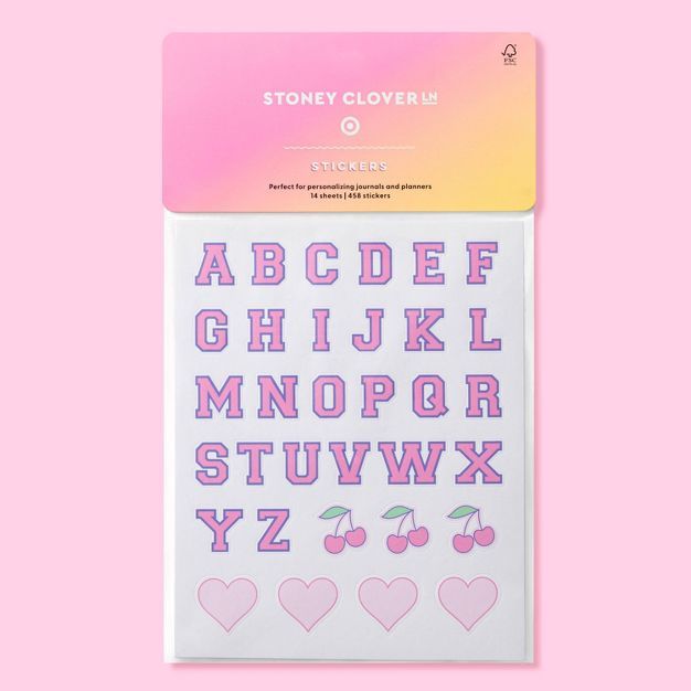 458ct Letters & Icons Paper Stickers - Stoney Clover Lane x Target | Target