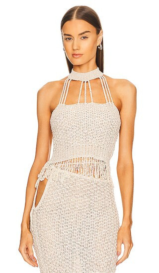 Juniper Top | Tan Top | Fringe Top | Crochet Top | Off White Top | Cute Tops | Spring Tops | Revolve Clothing (Global)