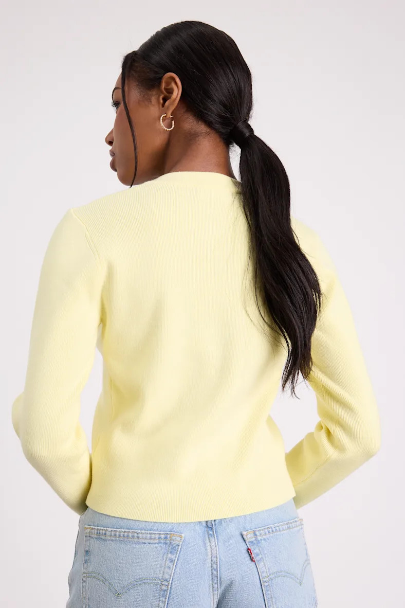 Araya Light Yellow Button-Up Cardigan | Lulus