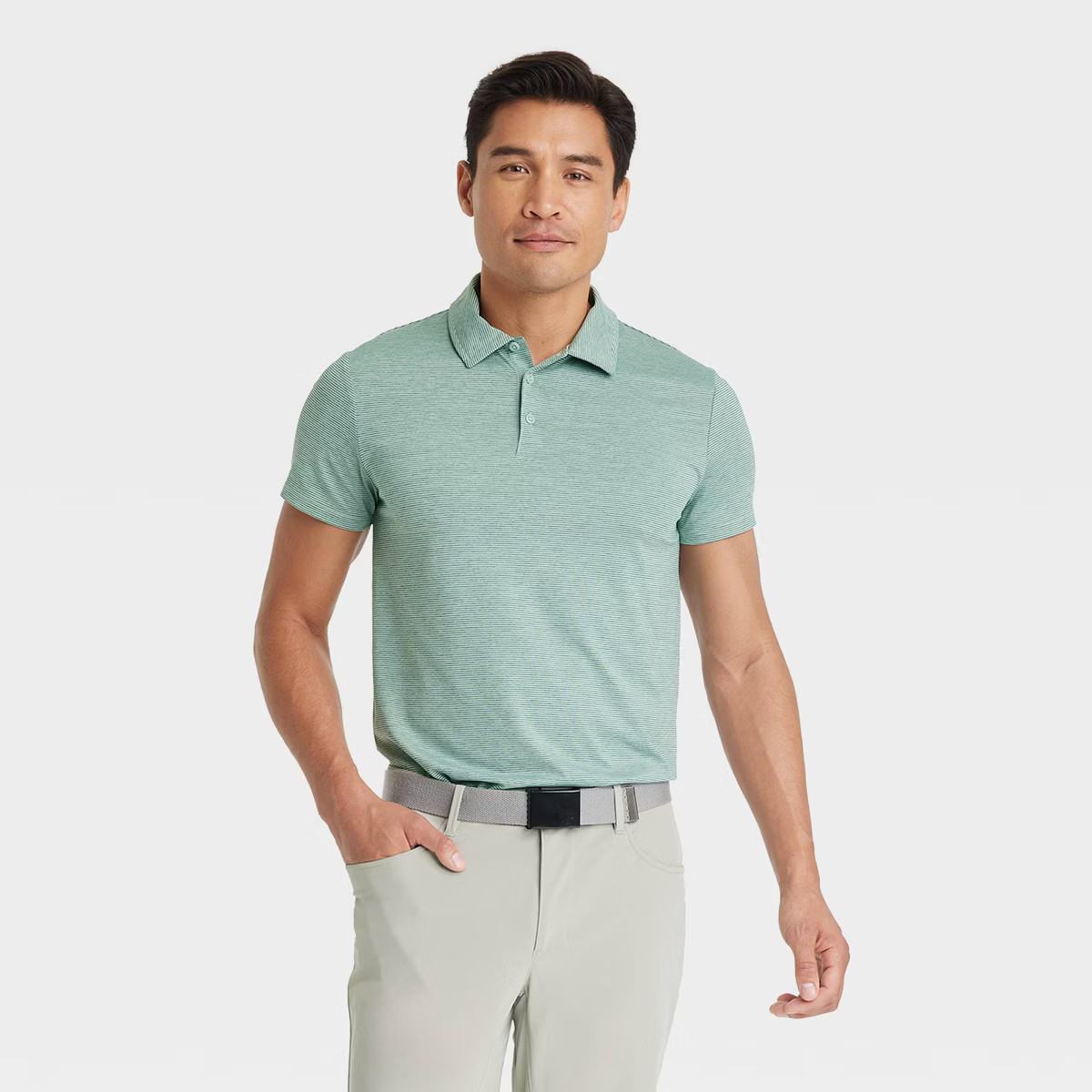 Men's Striped Polo Shirt - All In Motion™ | Target