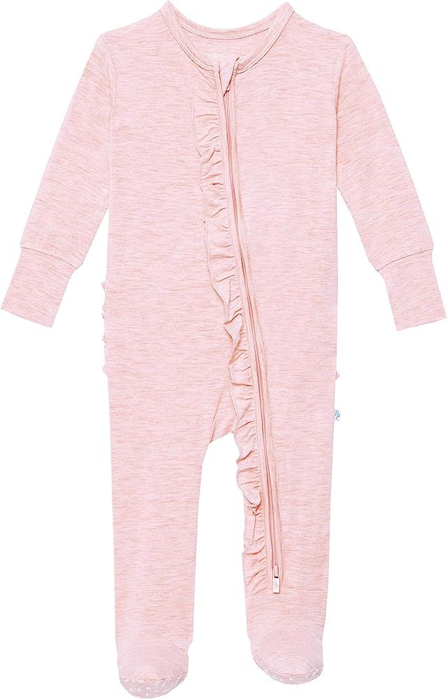 Posh Peanut Baby Rompers Pajamas - Newborn Sleepers Girl Clothes - Kids One Piece PJ - Soft Viscose  | Amazon (US)