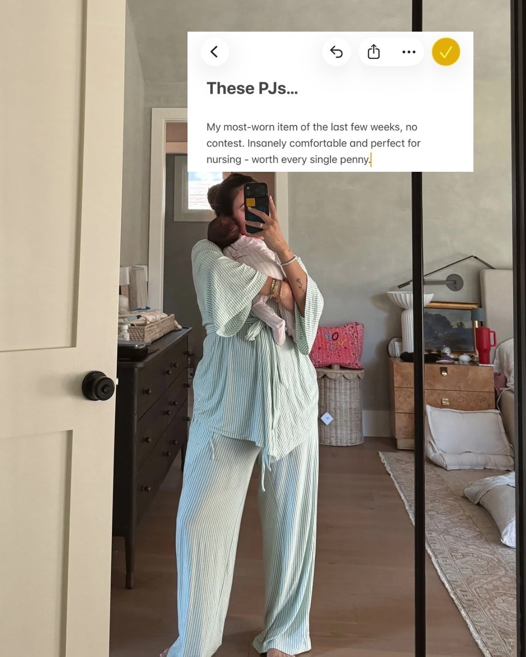 These PJs…

My most-worn item of the last few weeks, no contest. Insanely comfortable and perfect for nursing - worth every single penny.