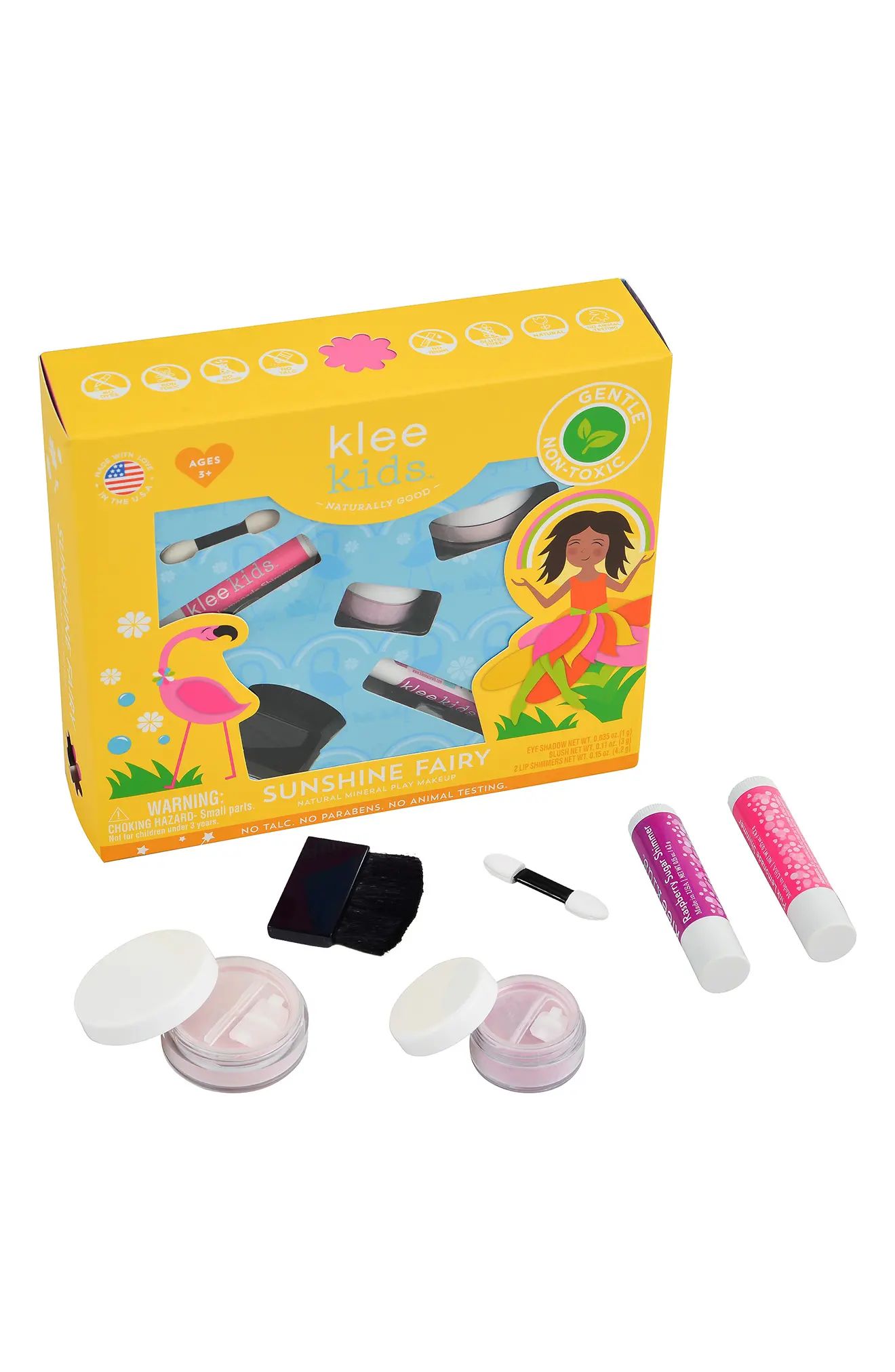 KLEE KIDS Sunshine Fairy 4-Piece Natural Mineral Play Makeup Kit at Nordstrom | Nordstrom