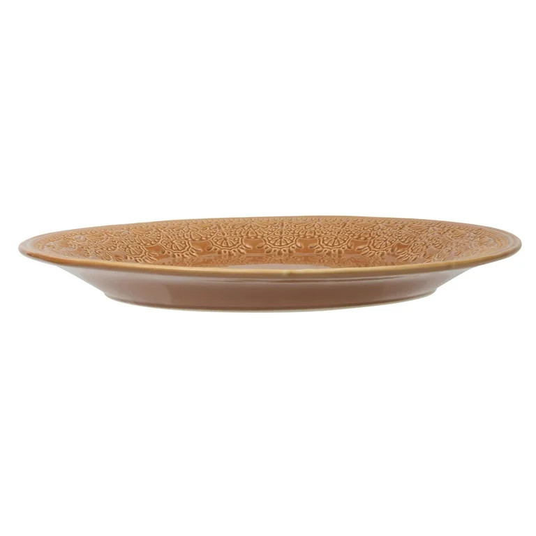 The Pioneer Woman Vintage Lace Ceramic Dinner Plate, Caramel | Walmart (US)