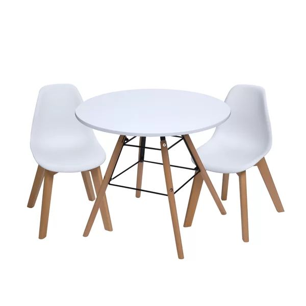 Letendre Kids 3 Piece Round Table and Chair Set | Wayfair North America