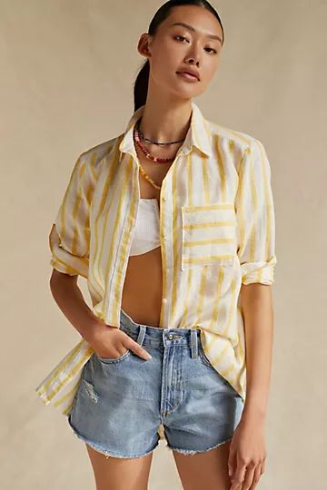 Maeve High-Low Buttondown | Anthropologie (US)