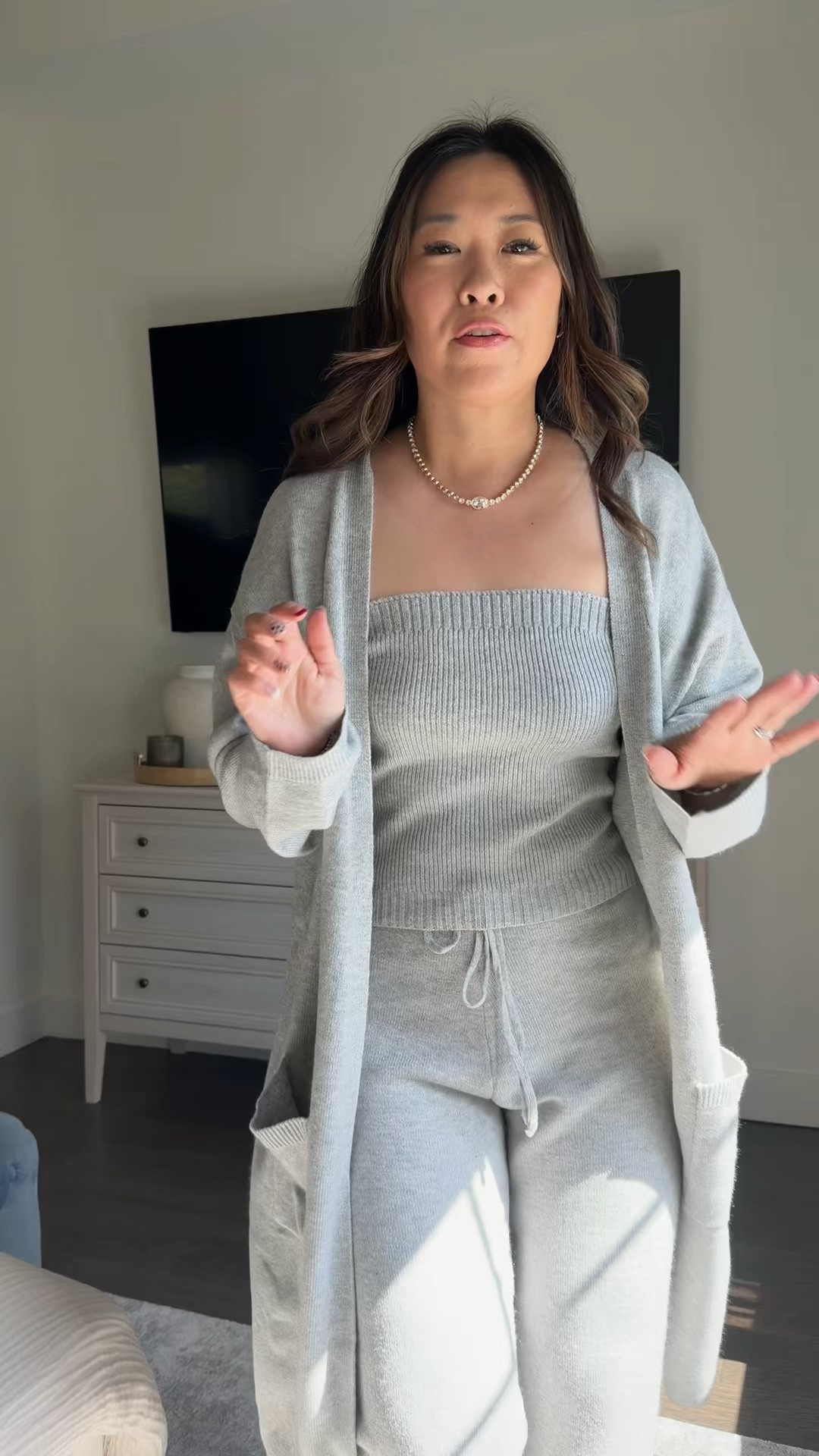 CUPSHE fall knit matching set // cozy loungewear 

Wearing medium in all

Use code MODE15 for 15% off $75+

#LTKootd #LTKSeasonal #LTKOver40