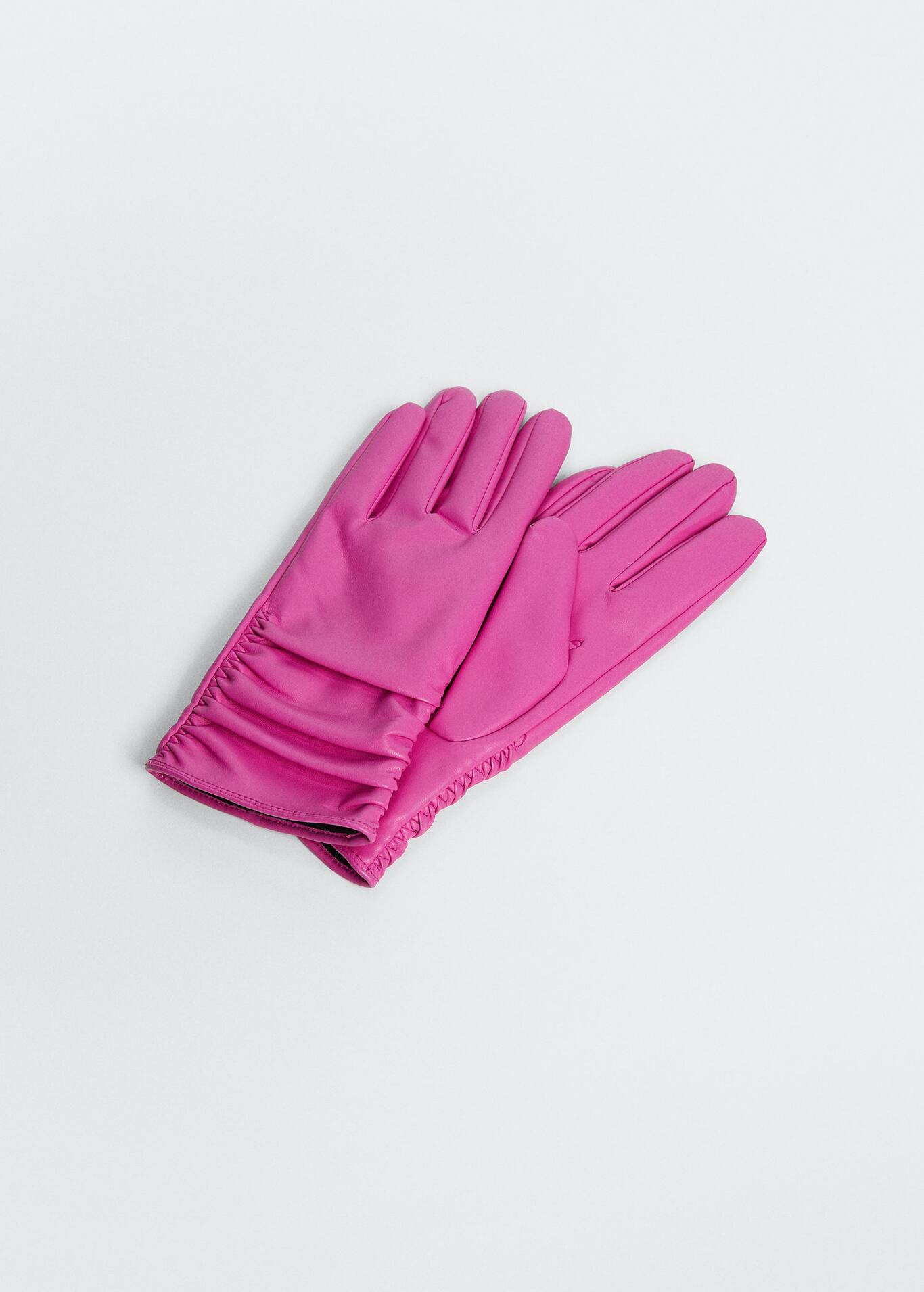 Decorative ruffled gloves | MANGO (US)