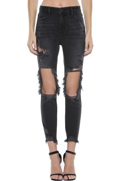 Darsi Ripped Mom Jeans | Indigo Closet 