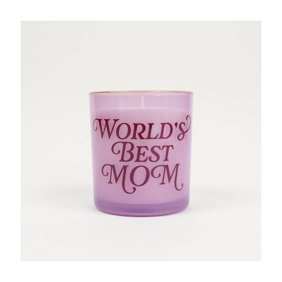 Love x June "World's Best Mom" Mother's Day Candle Purple | Target