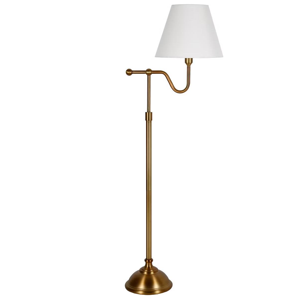 Hampton & Thyme 63" Tall Floor Lamp with Fabric Shade | Target