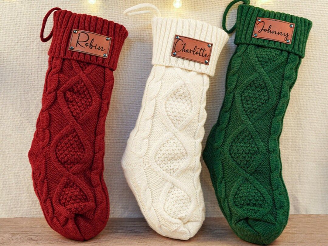 Personalized Christmas Stockings for 2022,Engraved Christmas Stocking with name,Custom family nam... | Etsy (US)