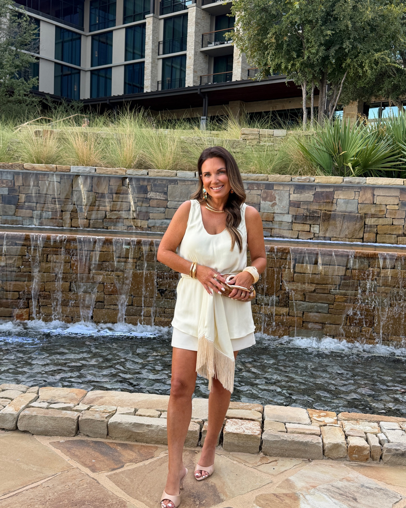Dinner outfit was this FABULOUS top & same Zara skort. Matches perfectly. 
Needed to size down in top. But, I’m wearing a medium size 6 in skort. 
Accessories are all from Amazon.

#LTKCon #LTKootd #LTKPetite

#LTKOver40 #LTKSeasonal #LTKPetite