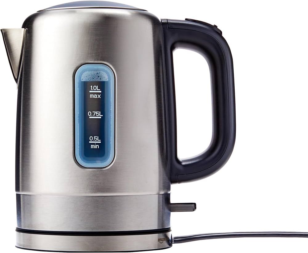 Amazon Basics Stainless Steel Portable Fast, Electric Hot Water Kettle for Tea and Coffee, Automa... | Amazon (US)