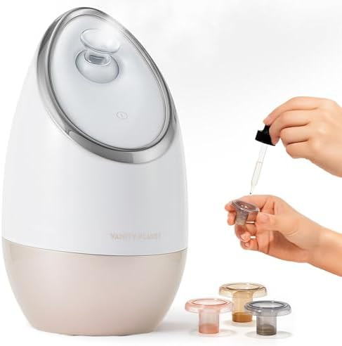 Vanity Planet Aira Ionic Facial Steamer (Beige) - Pore Cleaner that Detoxifies, Cleanses and Mois... | Amazon (US)