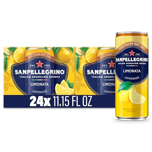 Sanpellegrino Italian Sparkling Drink Limonata, Sparkling Lemon Beverage, 24 Pack of 11.15 Fl Oz Cans | Amazon (US)