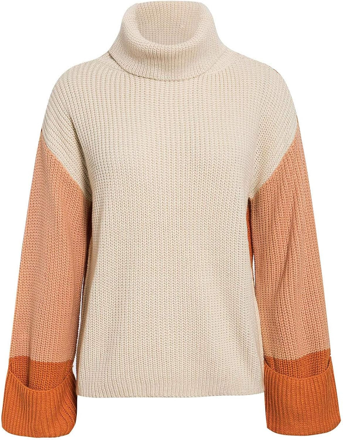 BerryGo Women's Long Sleeve Turtleneck Sweater Knit Pullover Casual Sweater | Amazon (US)