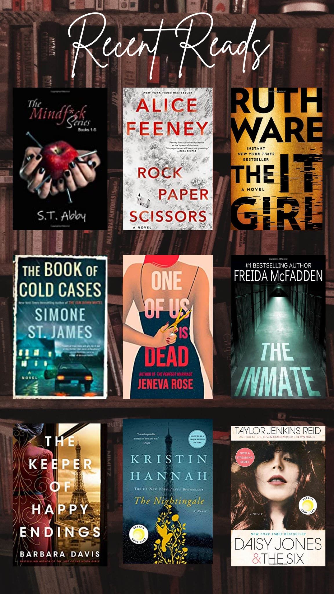Books I’ve read lately- psychological thriller, historical fiction, fiction, thriller. Great summer reads! 

#LTKFind #LTKunder50 #LTKtravel