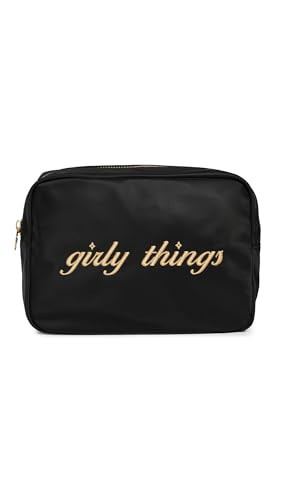 Stoney Clover Lane Women's Girly Things Embroidered Large Pouch, Noir, Black, One Size | Amazon (US)