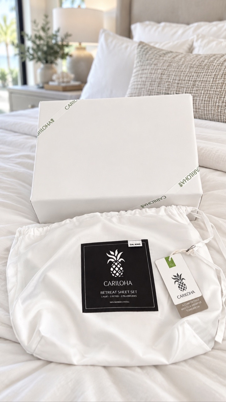 My Cariloha sheet set has arrived and they are so soft and luxurious feeling!! They are currently on sale with code LTK35 Cariloha sale, sheet sets, bedding, bedroom refresh.

#LTKSaleAlert #LTKSeasonal #LTKHome