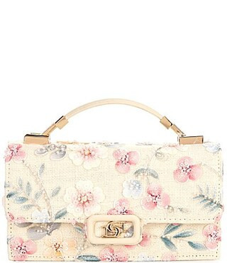 Dune London Billed Floral Print Fabric Crossbody Bag - Natural | Dillard's