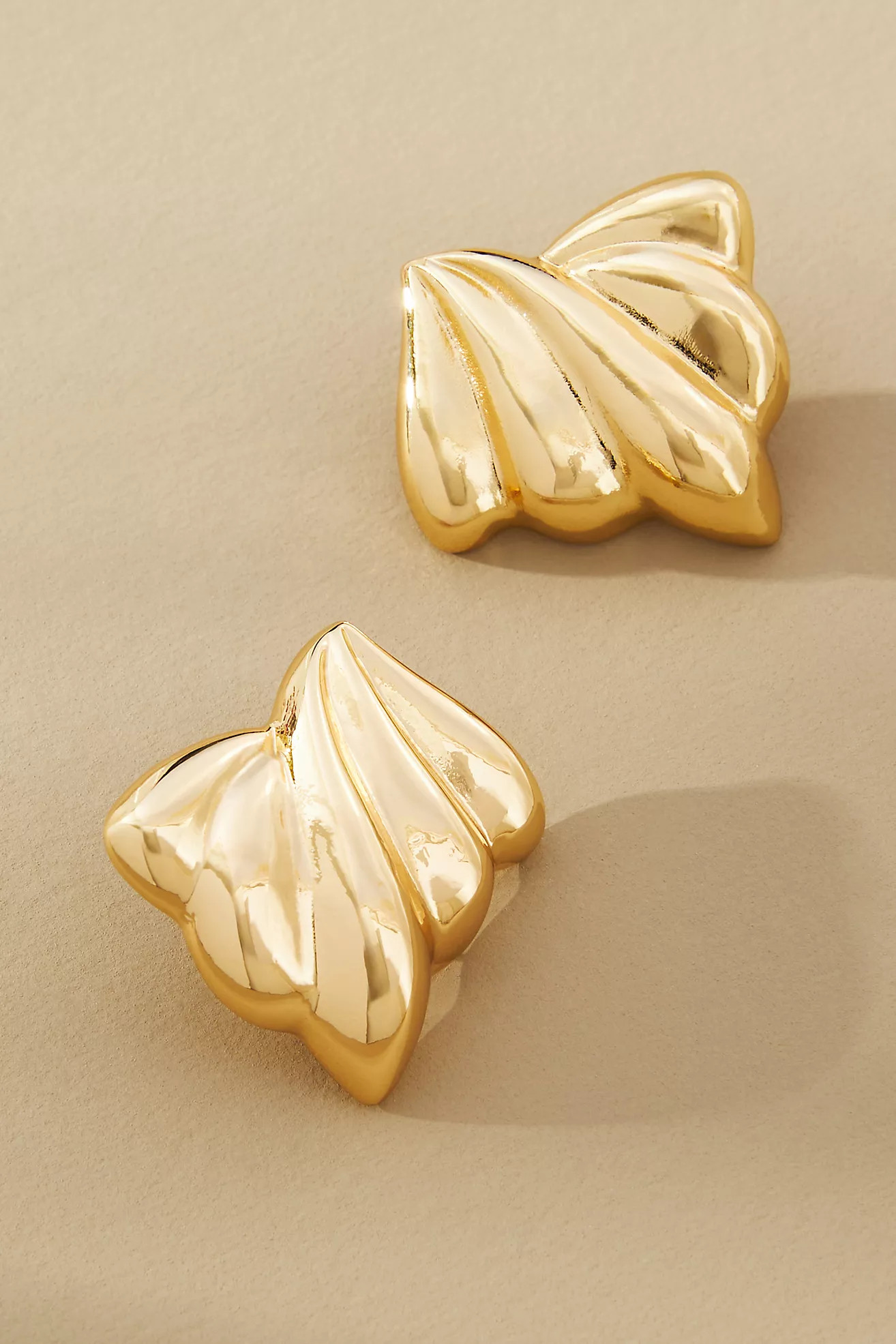 By Anthropologie Regal Metal Post Earrings | Anthropologie (US)