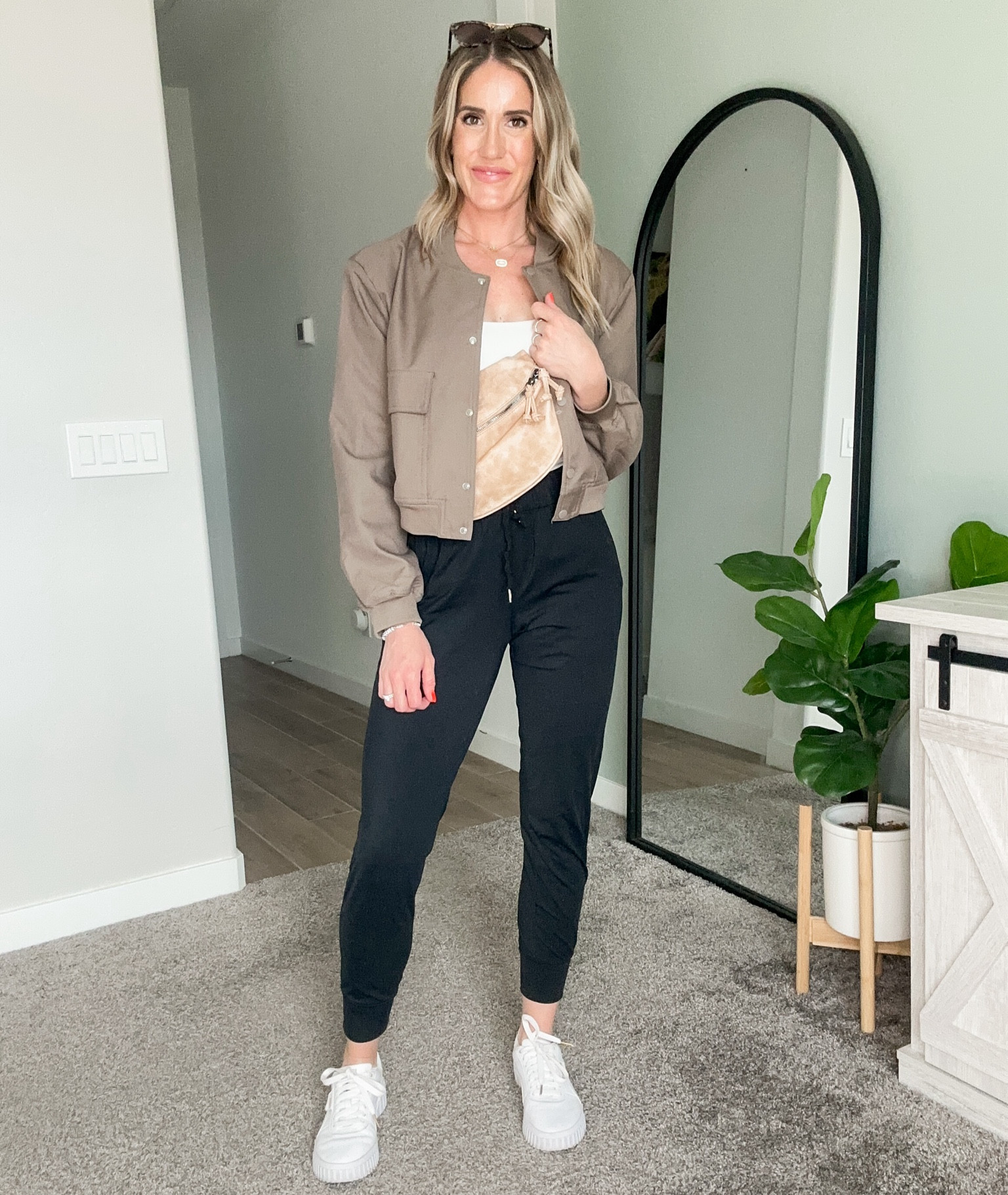 Amazon Bomber Jacket, Amazon finds, Amazon must haves, joggers outfit, casual outfit, white sneakers, travel outfit idea, spring outfit idea, everyday outfit, comfy chic outfit, what to wear, how to style 

#LTKfindsunder100 #LTKstyletip #LTKfindsunder50