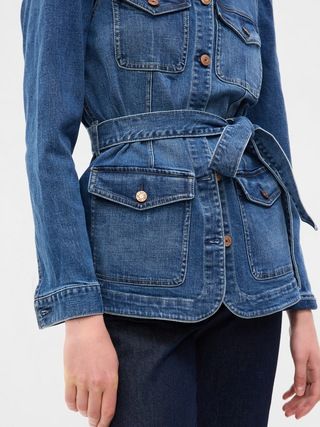 Puff Sleeve Denim Jacket with Washwell | Gap (US)
